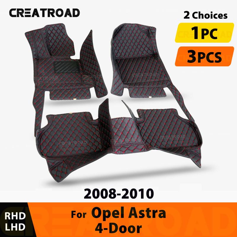 Car Floor Mats For Opel Astra 4 Doors 2008 2009 2010  Auto Foot Pads Automobile Carpet Cover Interior Accessories