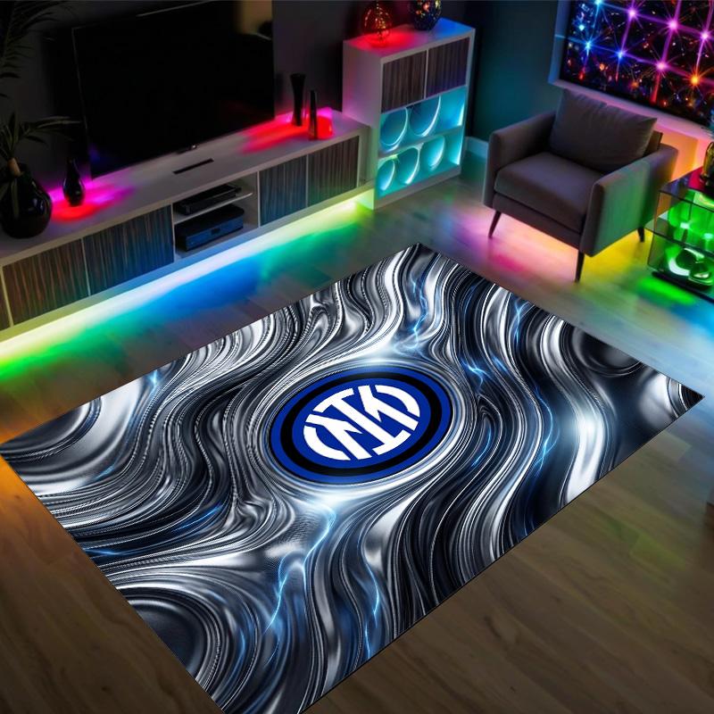 Borussia Dortmund Design Crystal Velvet Carpet Cozy Non?Slip Printed Rug For Bedroom Living Room Entrance