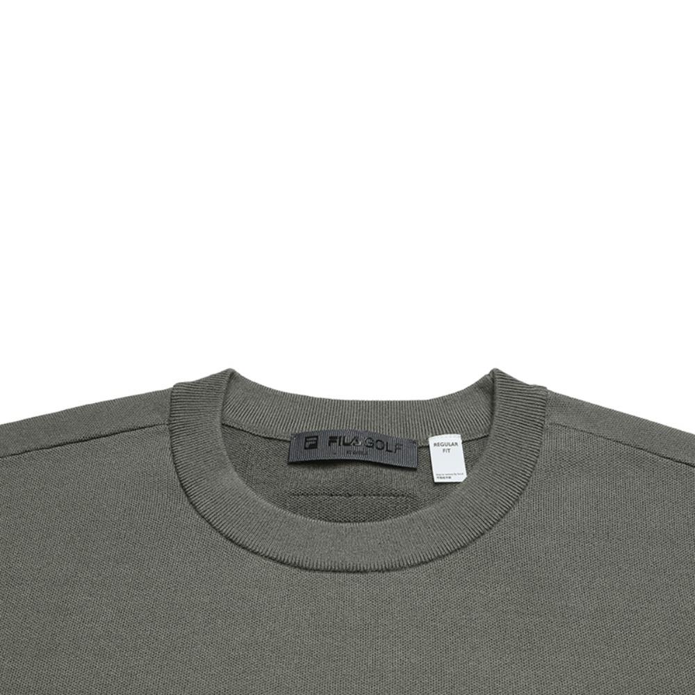 FILA Golf Collection Fashionable Classic Retro Sports Casual Versatile Simple Comfortable Crew Neck Sweater Men sweater Dust-Gray A11M615405FDY