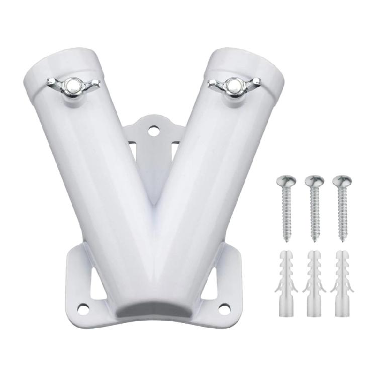 

Multifuntional Double Hole Flag Poles Bracket Designed for High Wind Areas Metal Construction for Long Lasting Use білий