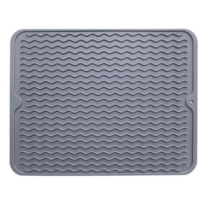 Silicone Non-slip Dish Drying Mat: Multi-purpose, Heat-resistant, Easy-to-clean Kitchen Accessory