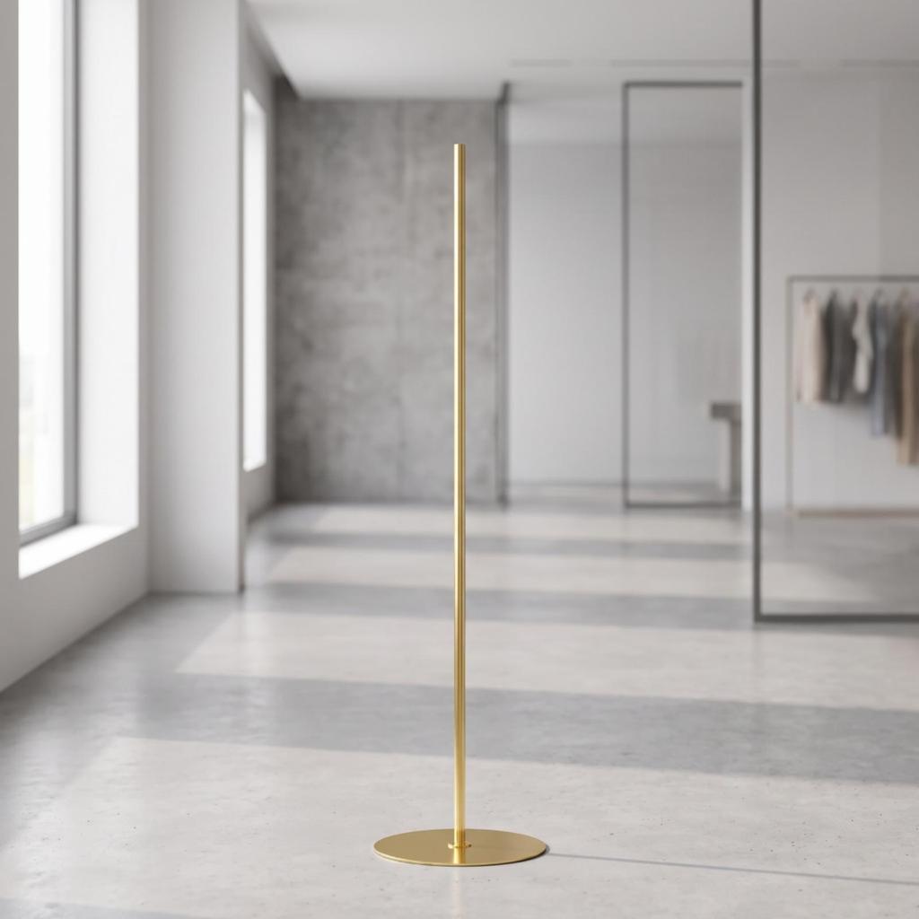 Clothing Display Stand Sturdy Retail with Round Base Fixture Minimalist