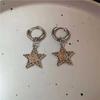 Geometric Star Earrings Alloy Pendant Gothic Retro For Women