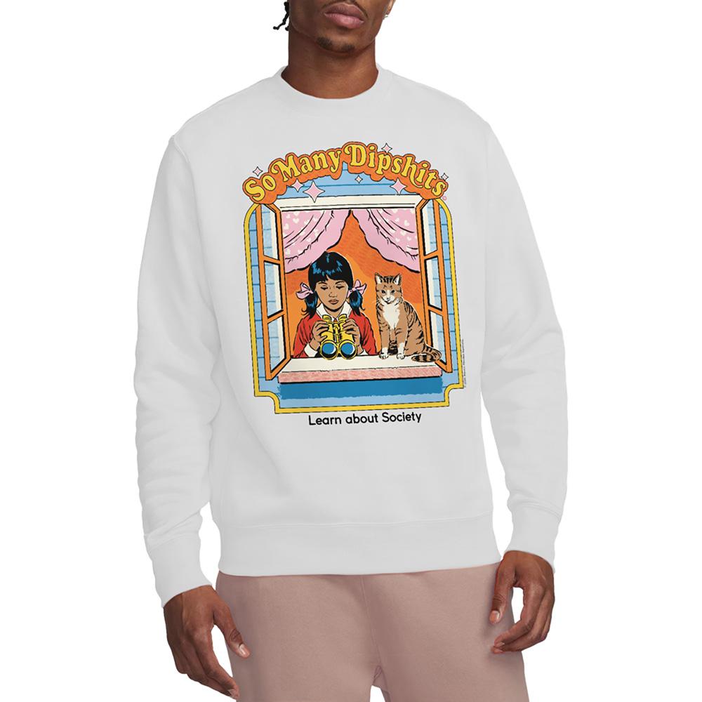 Steven Rhodes Unisex Adult So Many Dipshits Sweatshirt