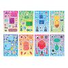 8Pcs Diy Stickers Puzzle Face Changing Stickers Animal Assemble Game Montessori Cognition Educational Toys For Children Kids