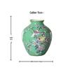 Pink Enamel Ceramic Flower Vase - Retro Chinese Style Ornament for Elegant Floral Arrangements