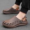 Quick-Dry EVA Solid Color Mens Sandals Fashion Trendy Lightweight Outdoor Travel Beach Shoes Casual Men’s Slippers