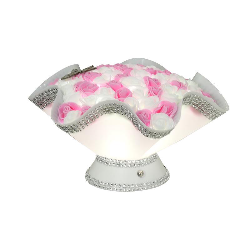 Rechargeable LED Rose Bouquet Night Light - Romantic Festival Gift