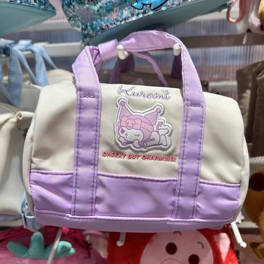 Kuromi Melody Cinnamoroll Nylon Large Capacity Bag With Drawstring Closure For Daily Use