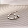 Japanese Luxury 925 Pearl Index Ring - Unique Cold Style Design for Women