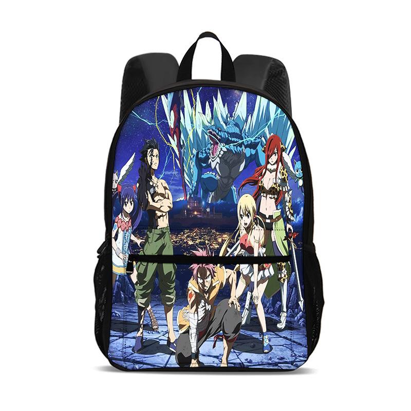 Fairy Tail Cartoon Large Capacity Backpack Student Boys and Girls Best Gift Stationery Sport Travel Large Backpack