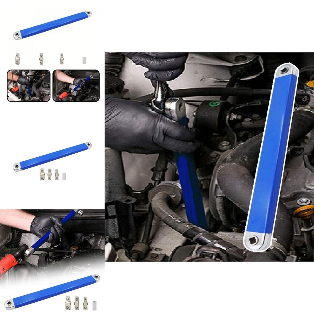 High Carbon Steel 15-inch Offset Extension Wrench Multi-functional Adjustable Tool