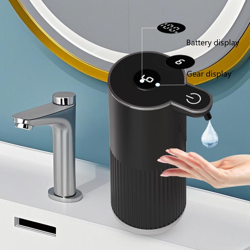 360ML Digital Display 6-Levels Adjustable Wall-Mounted Automatic Smart Sensor Soap Dispenser Electric Dish Hand Washing Machine