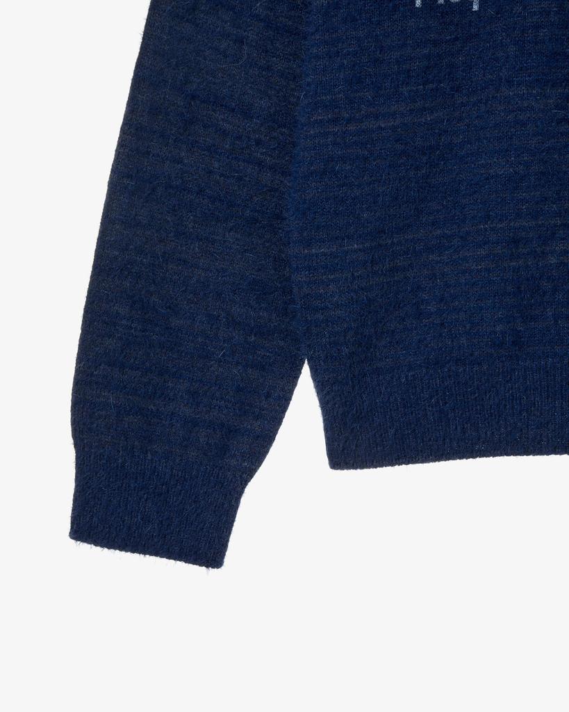 Eiieii Web Logo Knit Pullover [Blue]