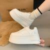 Women's Spring and Autumn New Versatile This Year's Popular Thick-soled Mesh Casual Inner Height-increasing Board Shoes