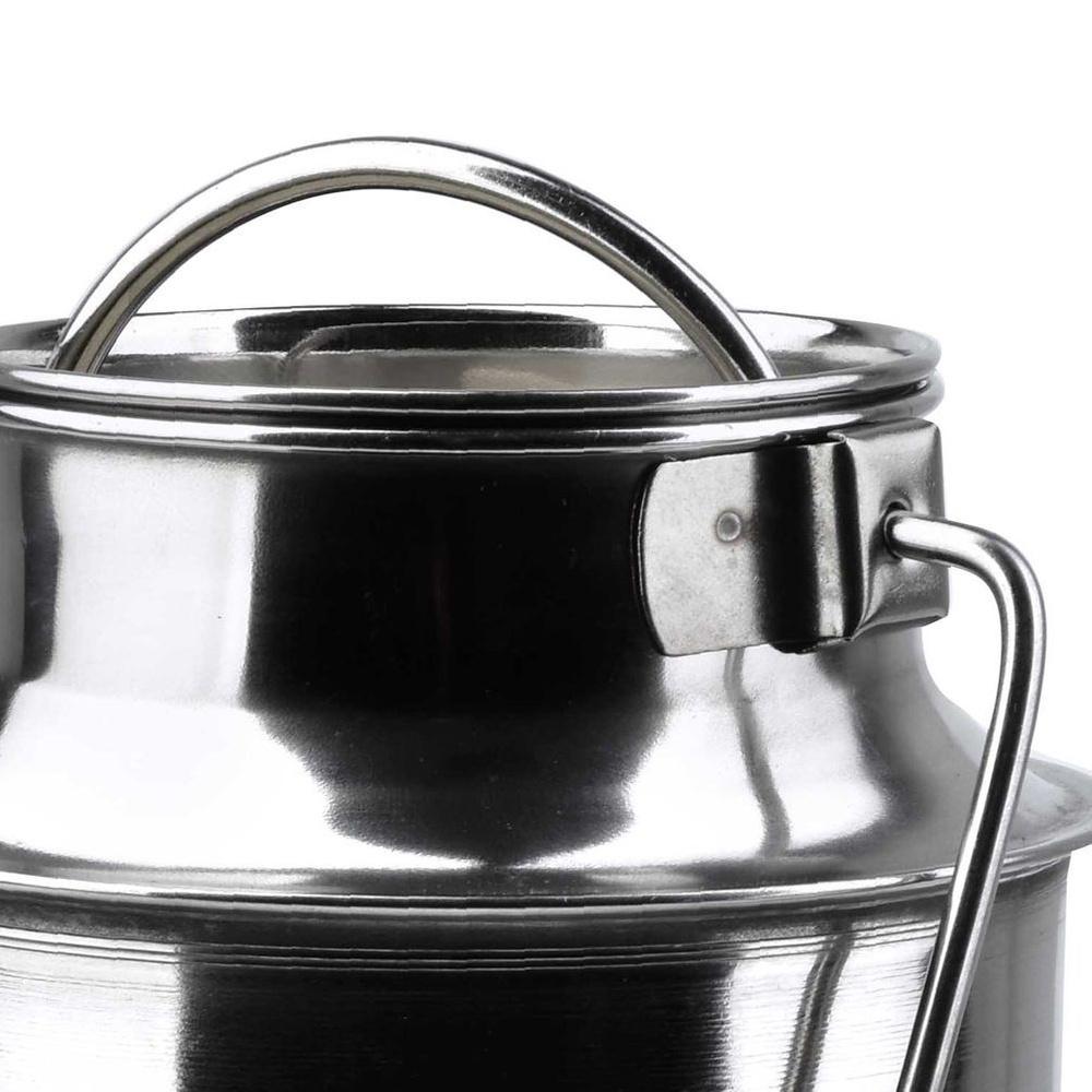 Stahlkanne Kanne Metallbehälter für Milch Retro 2,5L