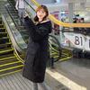 Women's Mid-length Down Padded Jacket Coat Winter Loose Large Size Hooded Thick Warm Parkas