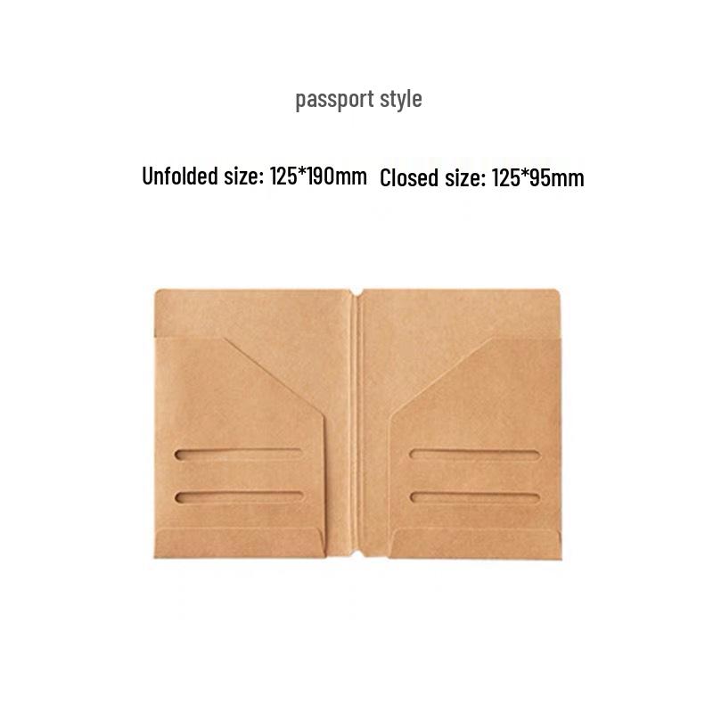 TN Traveler's Notebook Cowhide Storage Bag - Inner Page Accessories, Ticket & Business Card Holder