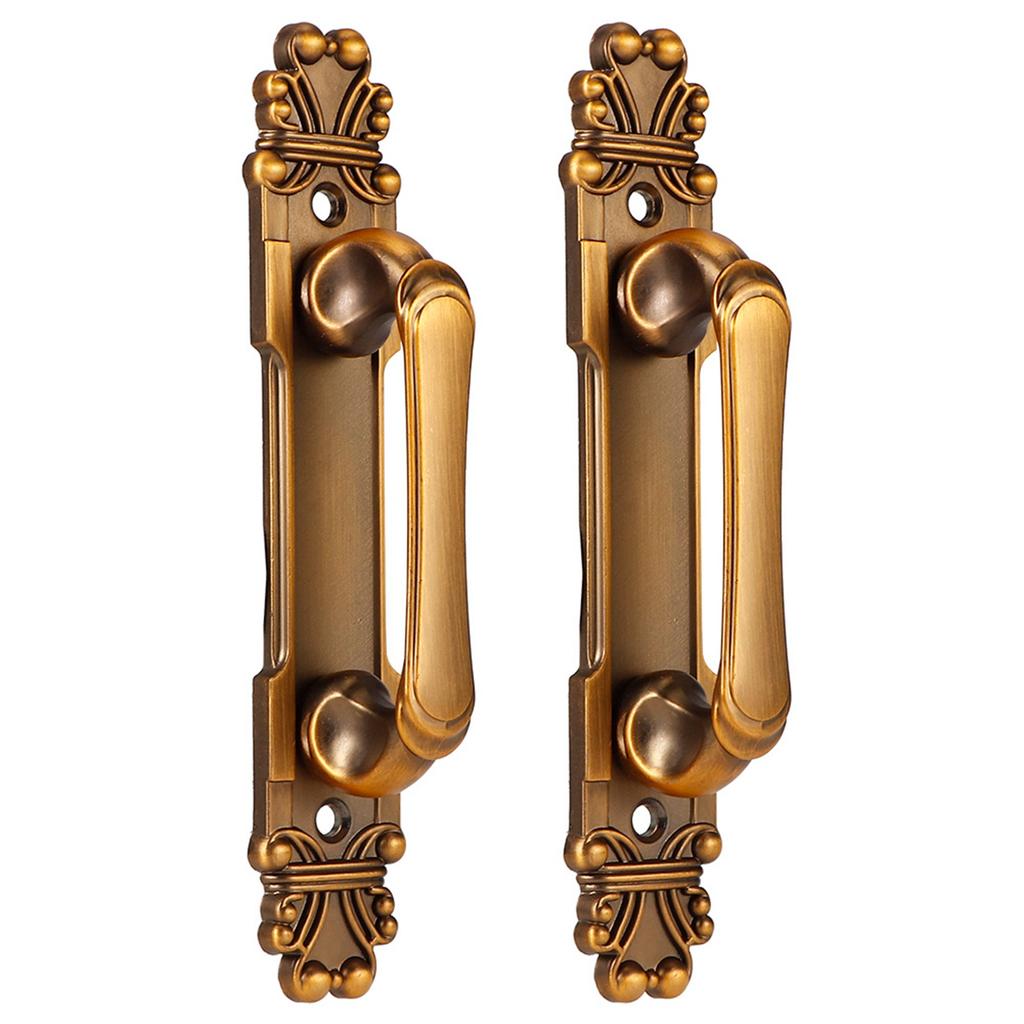 2Pcs Set European Style Antique Zinc Alloy Door Pull Handle Cabinet Hardware Accessory