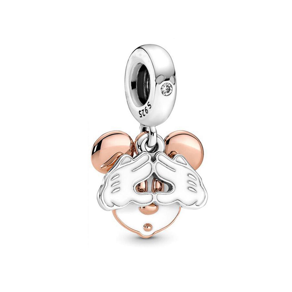 Newcopper   Mickey Mom Minnie Clip Stitch Charms Bead Fit Original Bracelets Charm Diy Women Jewelry