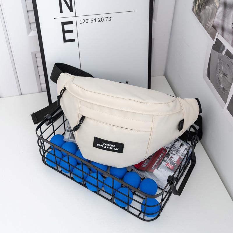 Large-capacity Breast Bag Men's Trendy Brand Retro Versatile Work Crossbody Bag Female Student Waist Bag