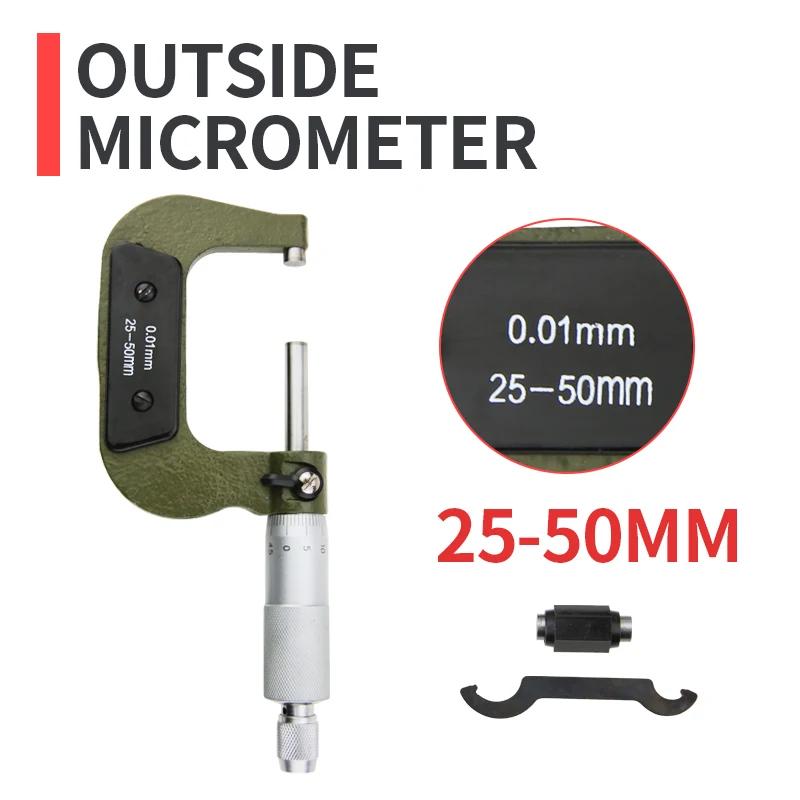 External Micrometer Set Outside Micrometer Micro Meter Mechanical Micrometers Measuring Tools Micrometric Gauges For Measurement