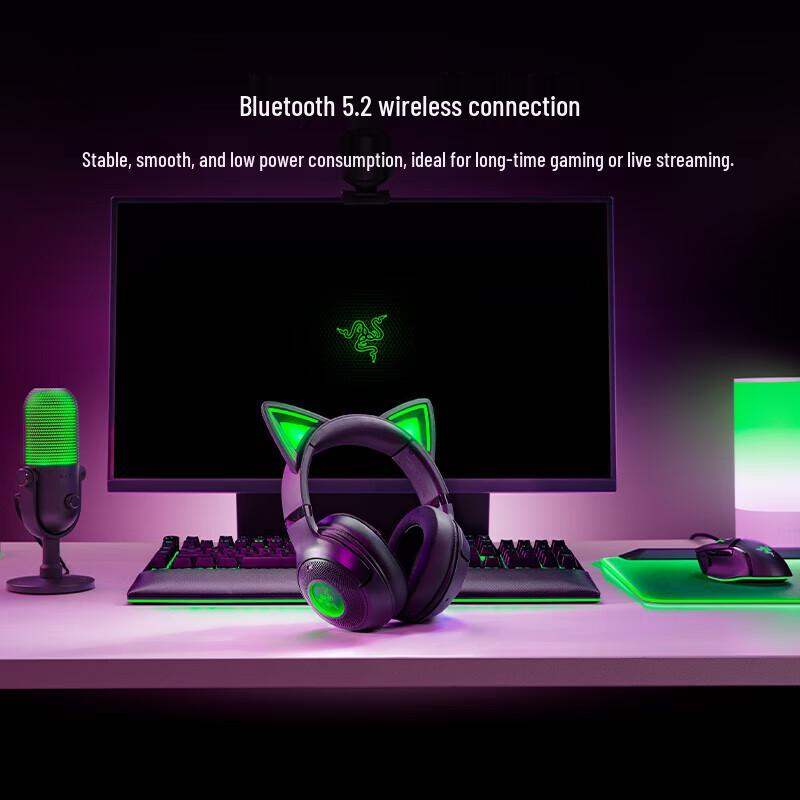 Razer Kraken Kitty V2 Bluetooth Wireless Gaming Headset