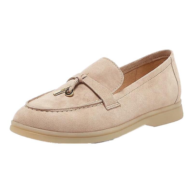 Besto Women s Chunky Heel Loafers 37 абрикосовый света