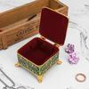 European Retro Enamel Jewelry Box: Exquisite Metal Storage for Necklaces and Princess Jewelry