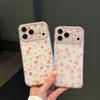 Ins Fine Hole Imd Floral Bow for Iphone17promax/15pro Mobile Phone Case Cute 14/16