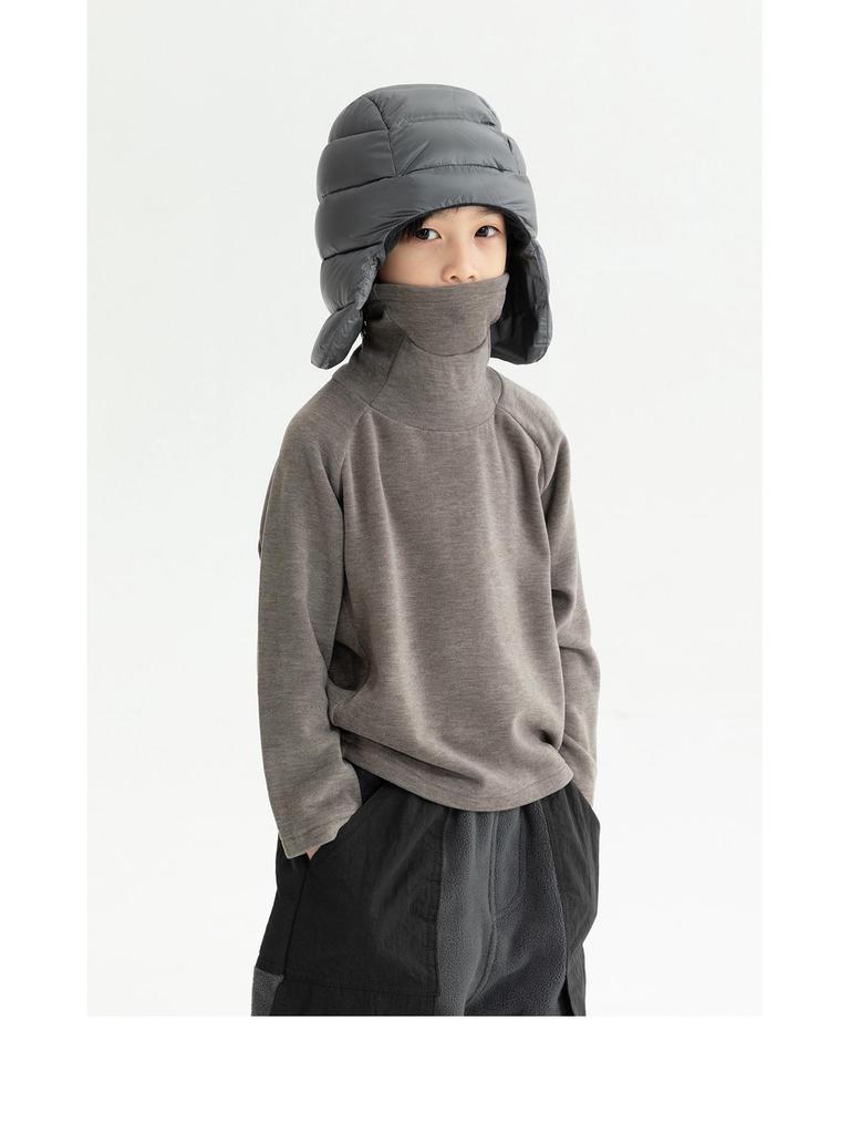 Boys' 2025 Cozy Fleece Long-Sleeve Base Layer Shirt - Soft, Skin-Friendly Autumn/Winter Children's T-Shirt