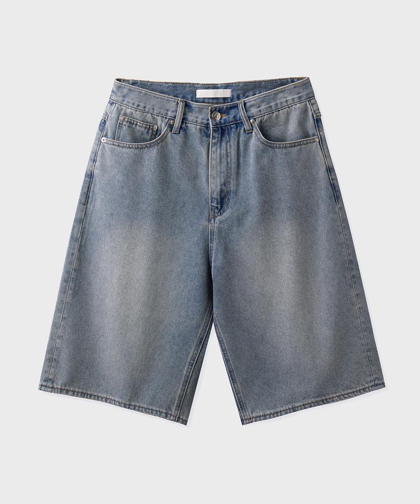 Beulaendideu Bermuda Denim Shorts [Light Blue]