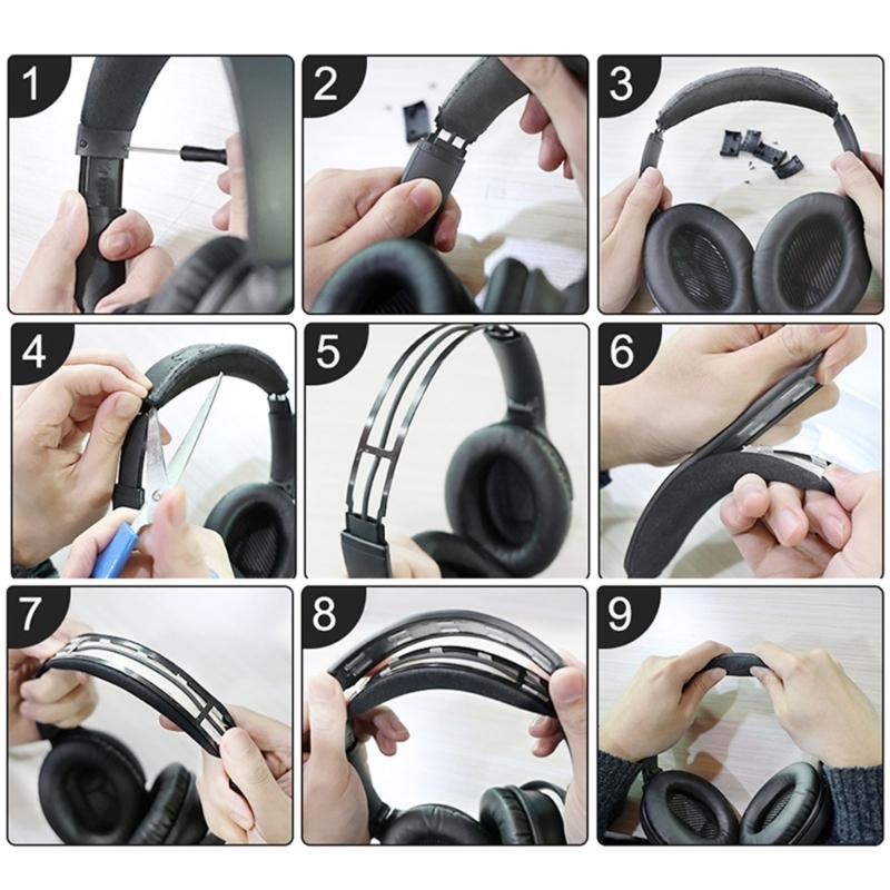 Replacement Head Beam Top Headband Repair Fix Part for QC35 QC35II QC45 QC45II Over-Ear Headphones