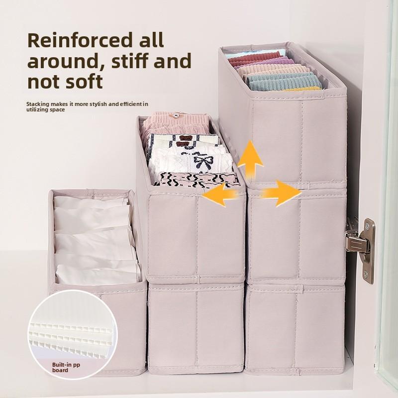 Innerwear Organizer Foldable Storage Box For Bedroom Closet And Drawer Use