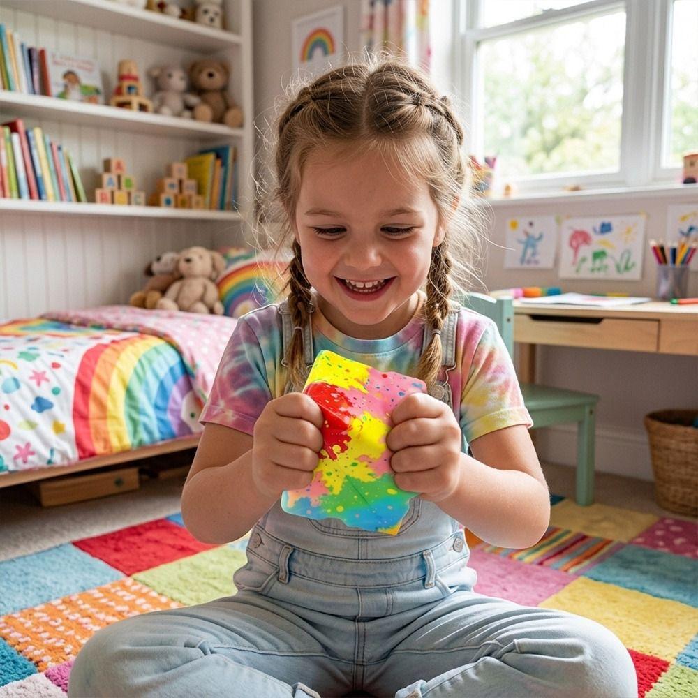 Square Anti-stress Squeeze Soft Stress Relief Toy New Fidget Toy