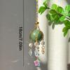 1pc Natural Stone Crystal Woven Suncatcher Gripper Hanging Window Garden Home Car Suspension Decoration Gift Modern Simple