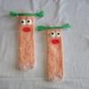 A pair of ugly cute funny socks women's medium tube socks autumn and winter floor sleeping socks coral fleece home hair fluffy c