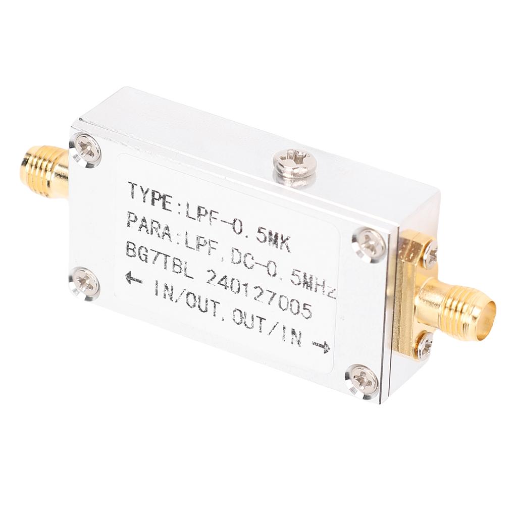 Low Pass Filter 0.5MK 500K SMA Interface 0.5MHZ Aluminium Alloy Compact Radio Low Pass Filter