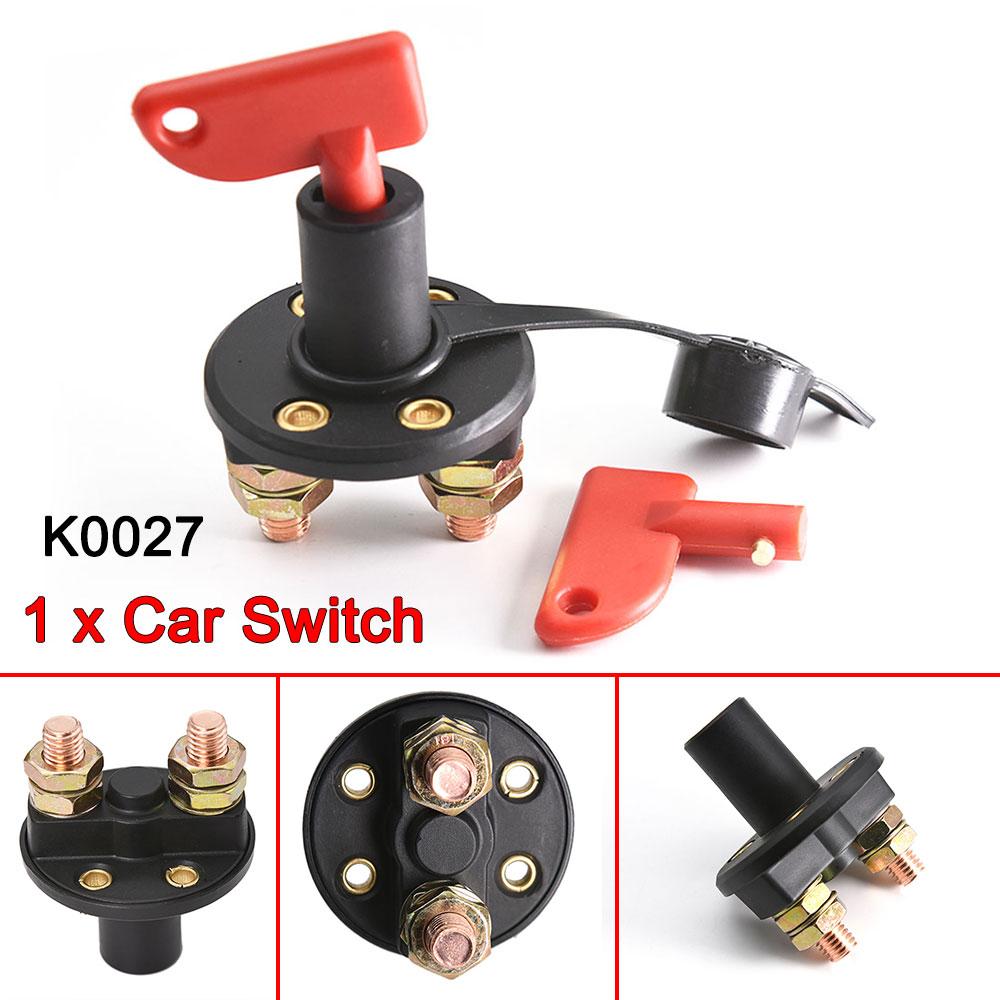 AD 12V Key Battery Isolator Disconnector Cut Off Main Kill Vehicle Modified Car Power Switch Car Battery Power Switch For Truck