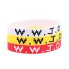 1 Pezzo Braccialetti in Gomma WWJD Colorati What Would Jesus Do Braccialetti in Silicone Per Uomini Donne Bomboniere Festa Cristiana Gesù WWJD