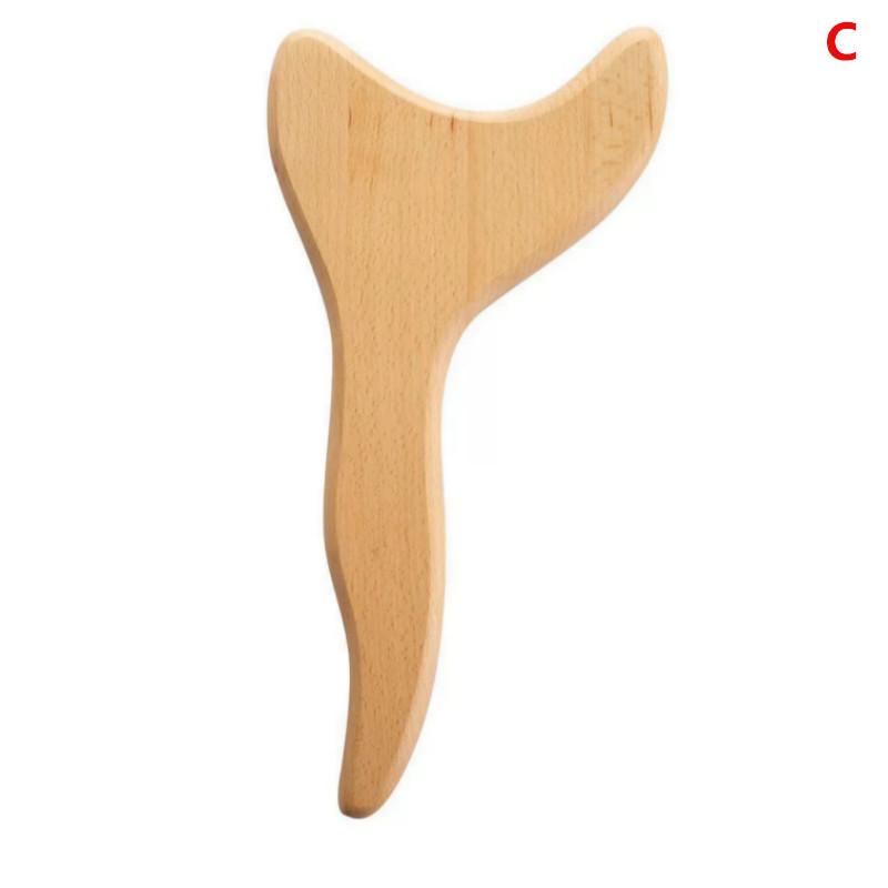 Wood Craft Massage Tools 3 Piece Wooden Gua Sha for Lymphatic Drainage Effective Deep Tissue Body Massage