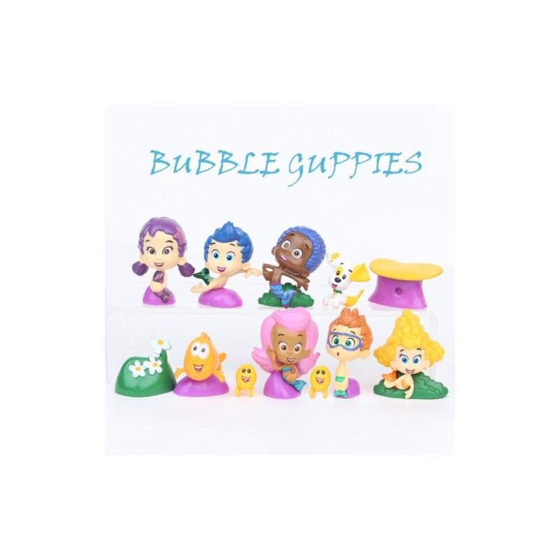 Guppies 12 Figure Set Pvc Toy With Premium Quality And Timeless Design**