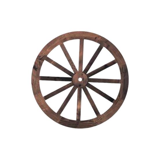 Wooden Wagon Wheel Wall Decor Retro Wheel Wall Art Vintage Farmhouse Old Western Hanging Ornaments for Home Office Cabin Western Themed Decor