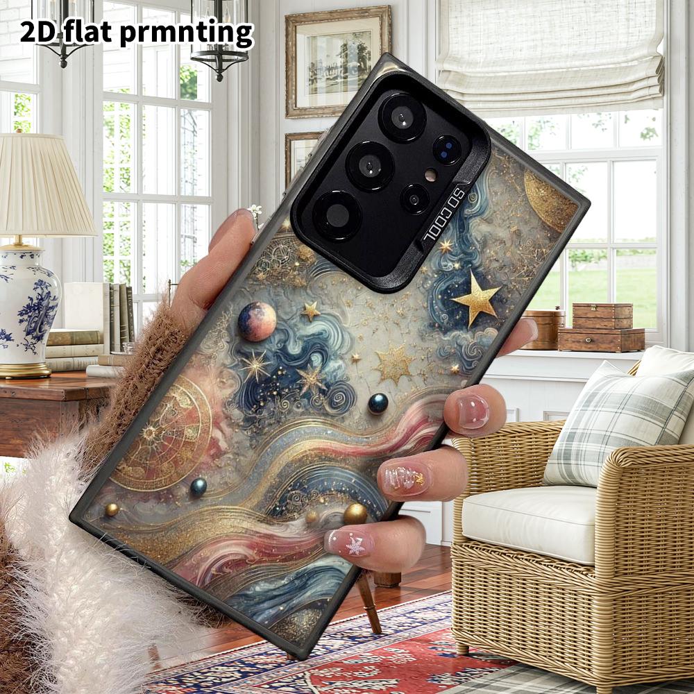 Phone Case: 2D Flat Samsung Galaxy A34 A35 M05 M06 S20 S22 S21 FE Plus 5G Protective Case, Couple Style, Artistic Design, Christmas and Halloween Gift