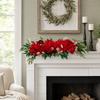 Simulation Flower Silk Flower Garland Peonies Rose Mix Artificial Floral Backdrop  Hall Decoration