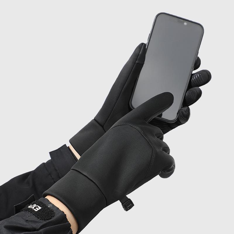 Custom Logo Winter Autumn Men Waterproof Windproof Thermal Daily Use Touchscreen Warm Driving Cycling Gloves