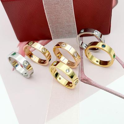 Ring Color Diamond LOVE Ring