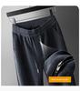 Autumn 2024 Men's Seaweed Pattern Chenille Wide-Leg Pants with Elastic Waist