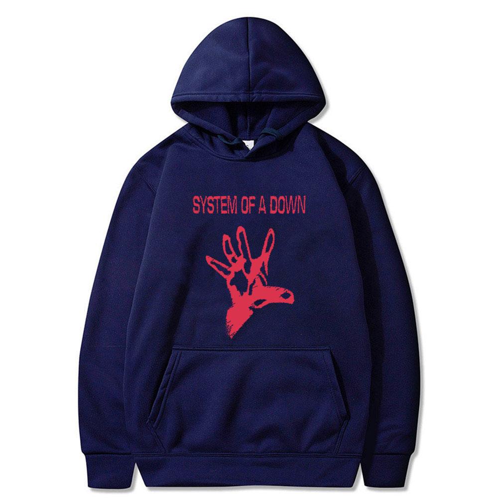 Rockband System of A Down Albumcover Print Hoodie Herrenmode Oversized Streetwear Männer Frauen Alternative Metal Musik Hoodies