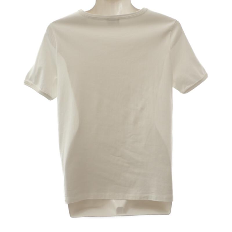 CELINE 2X80D671Q.01MA M Short Sleeve T-shirt white/Navy Cotton Women